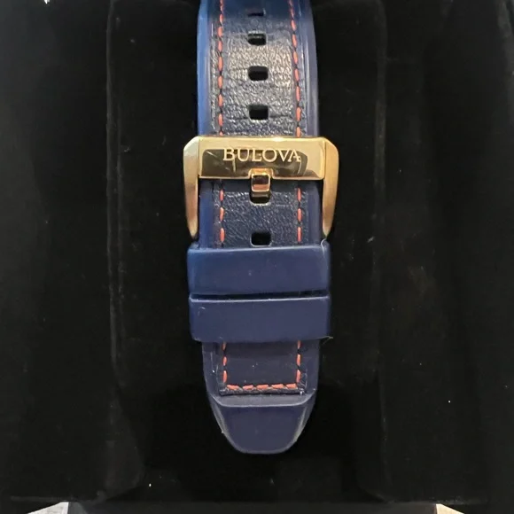 Bulova Marine Star Navy and Gold Chronograph